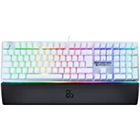 Newskill Suiko Ivory Switch Blue - Teclado Mecánico Gaming con Reposamuñecas Incluido (Teclas con grabación Macro- 11…